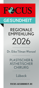 FOCUS-Empfehlungssiegel 2026: Plastischer & ästhetischer Chirurg in Lübeck - Dr. Eike Tilman Wenze FOCUS-Empfehlungssiegel 2026: Plastischer & ästhetischer Chirurg in Lübeck - Dr. Eike Tilman Wenzel